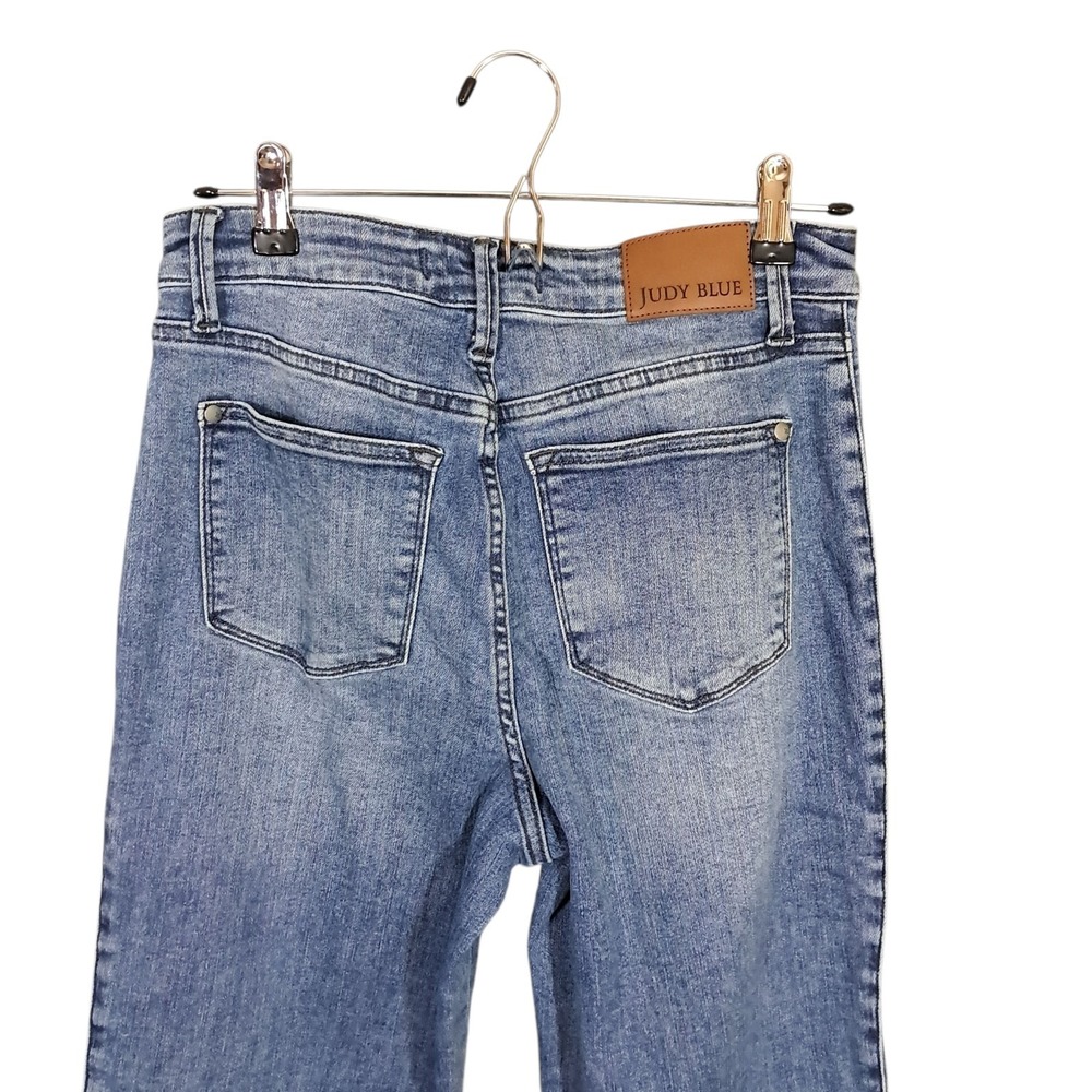 Judy Blue Light Blue Wide Leg Jeans with Side Trim - Picture 6 of 15